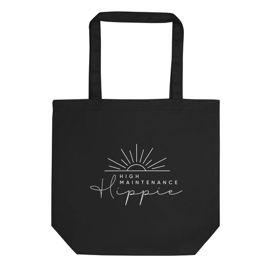 High-Maintenance Hippie Black Tote Bag