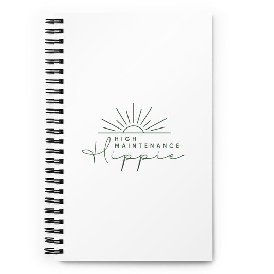 High-Maintenance Hippie Notebook in Dark Green