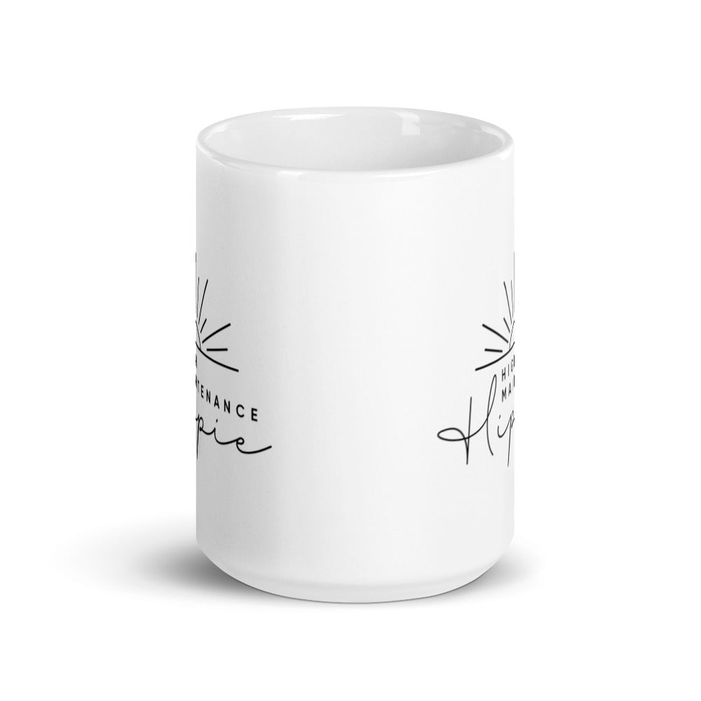 High-Maintenance Hippie Mug in Black