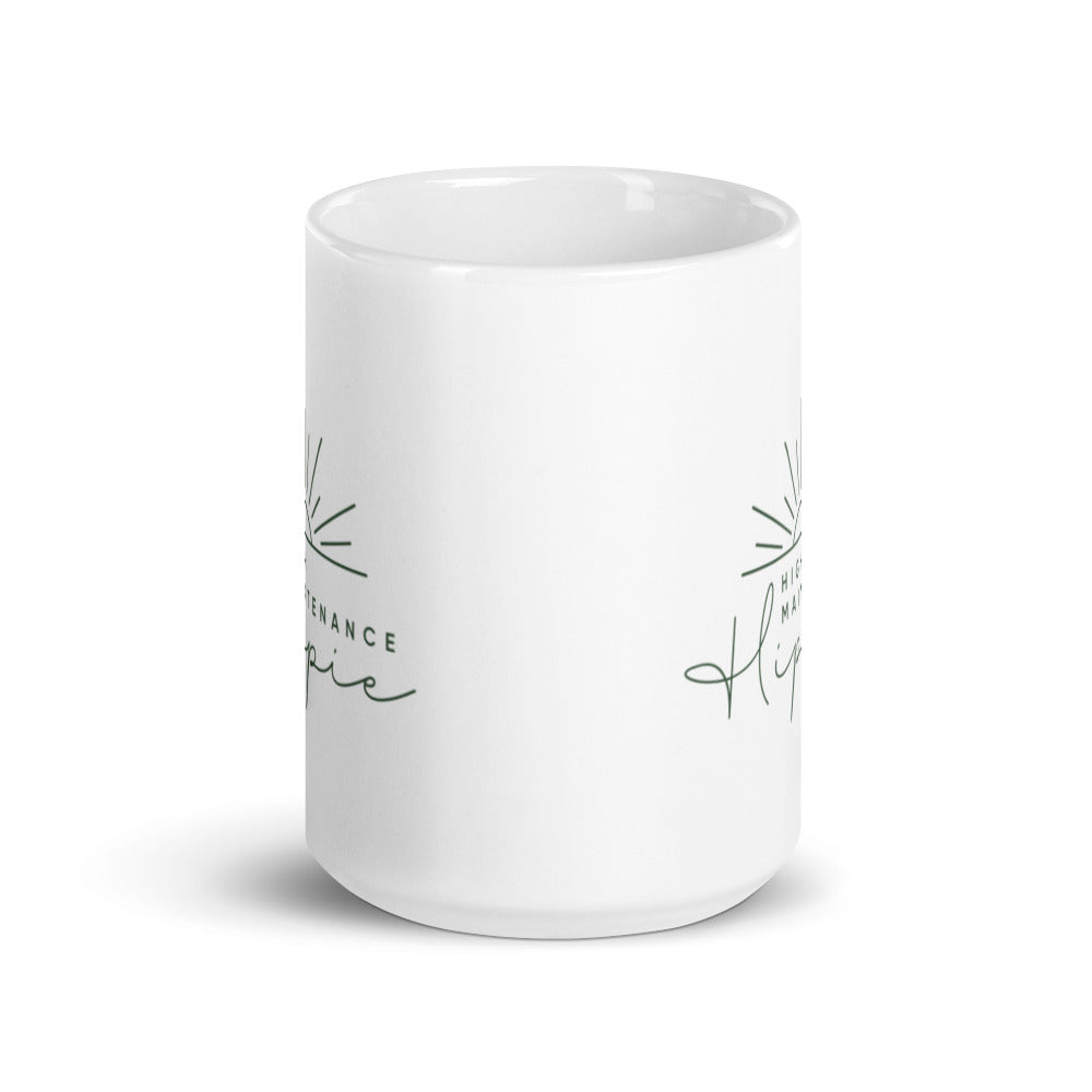 High-Maintenance Hippie Mug in Dark Green