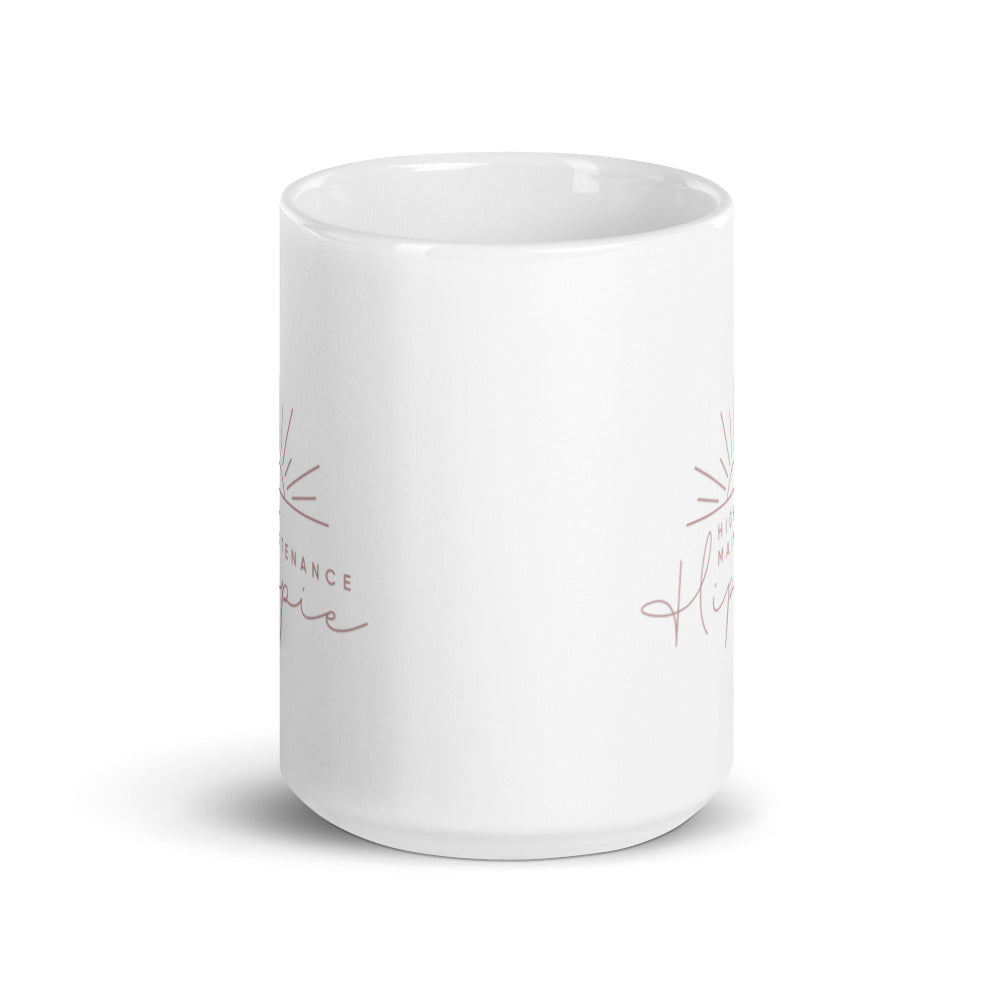 High-Maintenance Hippie Mug in Pink