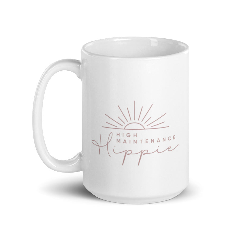 High-Maintenance Hippie Mug in Pink