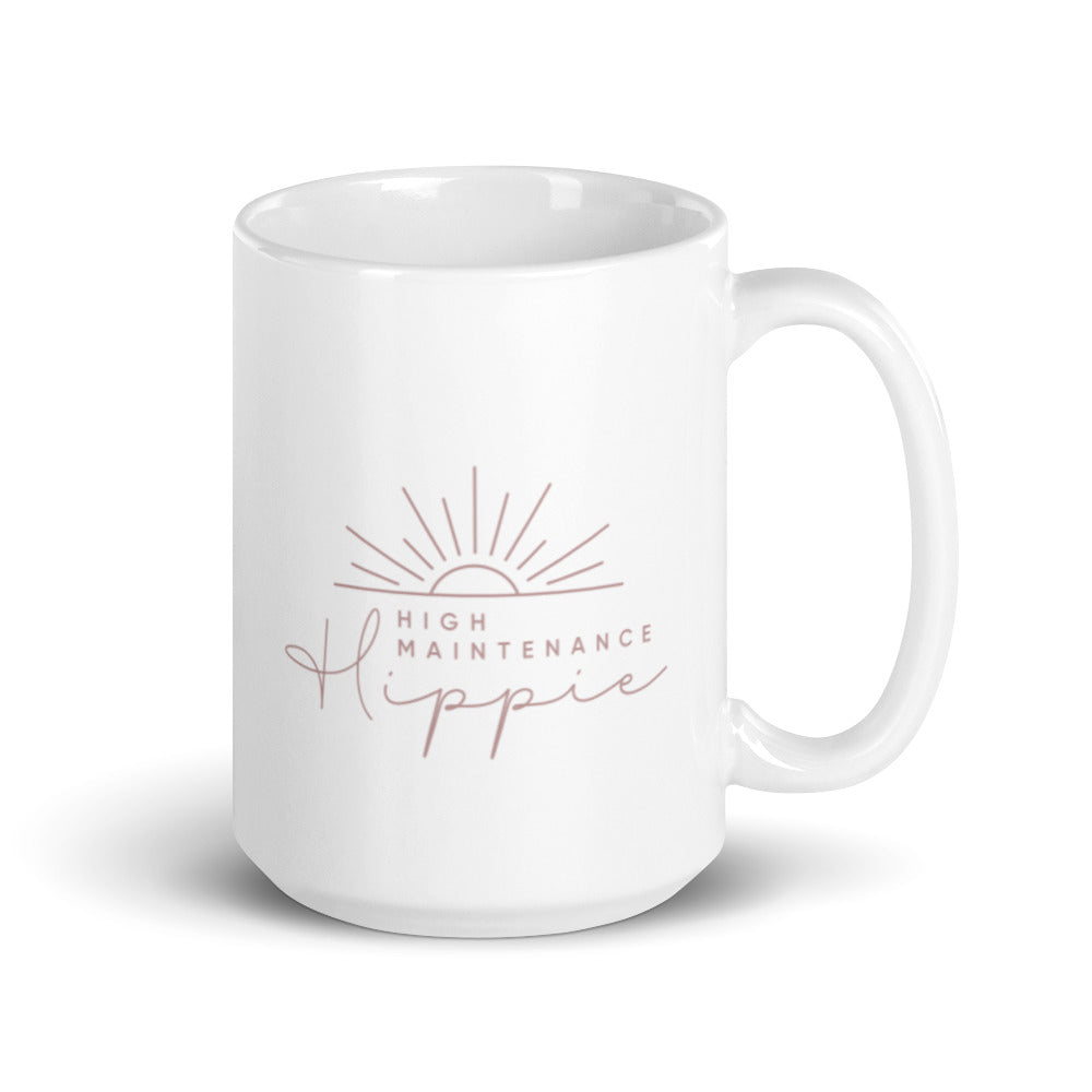 High-Maintenance Hippie Mug in Pink